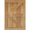Ekena Millwork Framed Board-n-Batten Shutters w/Z-Bar, Rough Sawn Western Red Cedar, 16 1/8W x 23H, PR RBF06Z16X023RWR - alternate 3